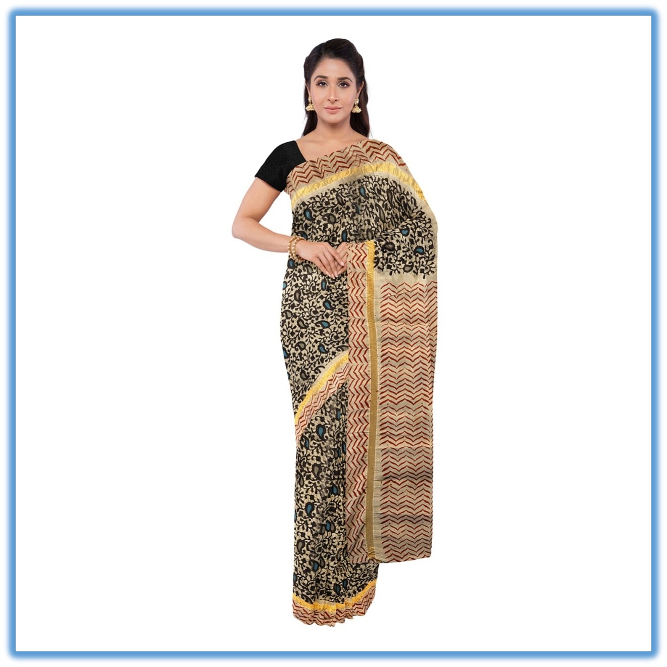 KALAMKARI NELLORE SILK SAREE