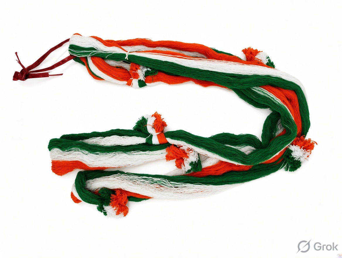 Tricolour Cotton Thread Ladi Haar / Garland