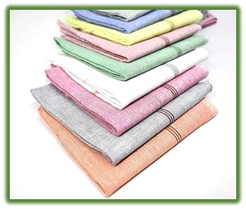 khadi cotton colour hand kerchief's